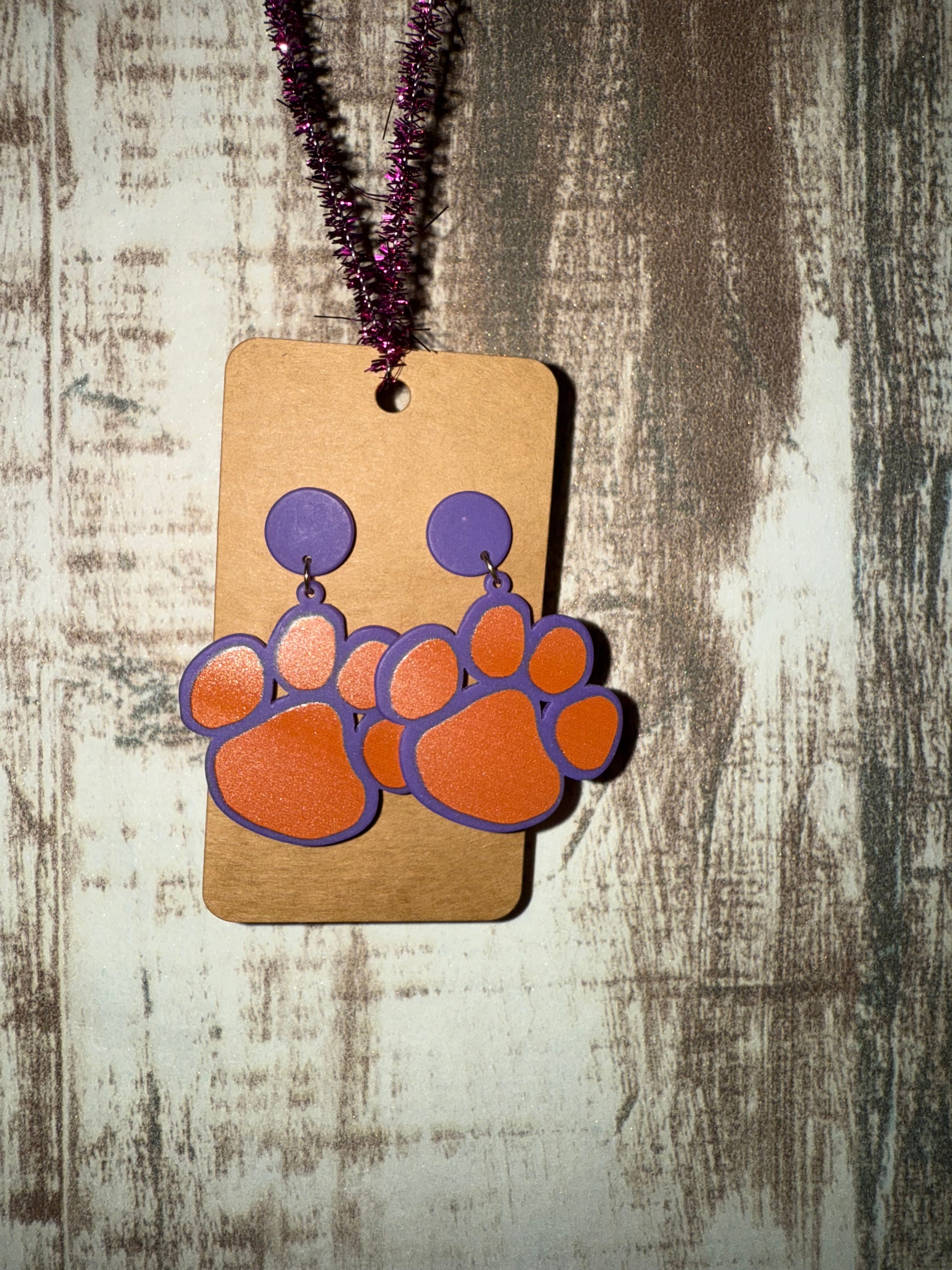 Clemson Earrings