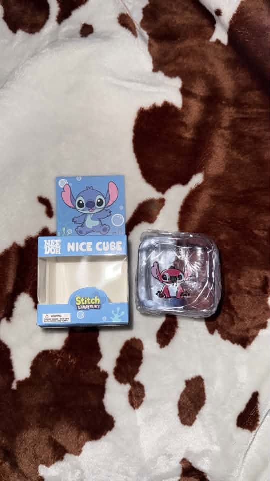 Stitch NeeDoh Cube Pink
