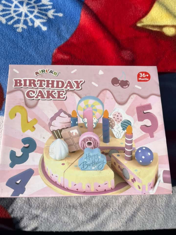Wooden Birthday Cake