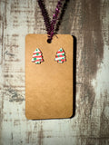 Christmas Tree Cake Earrings