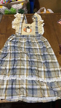 Pumpkin Plaid Dress 10/12