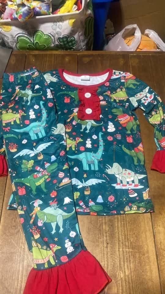 Dino Christmas Girl Set 6/7