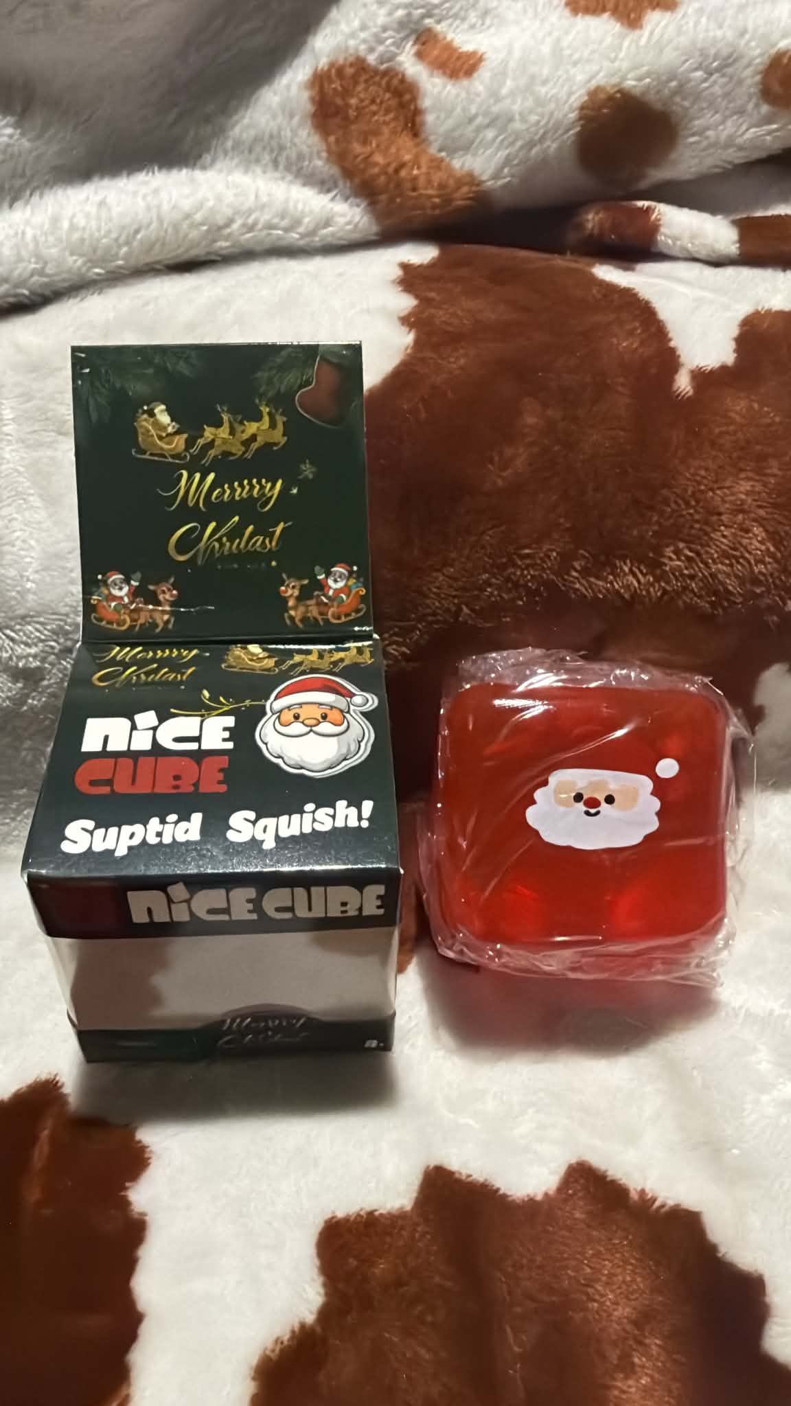 Santa Face NeeDoh Cube