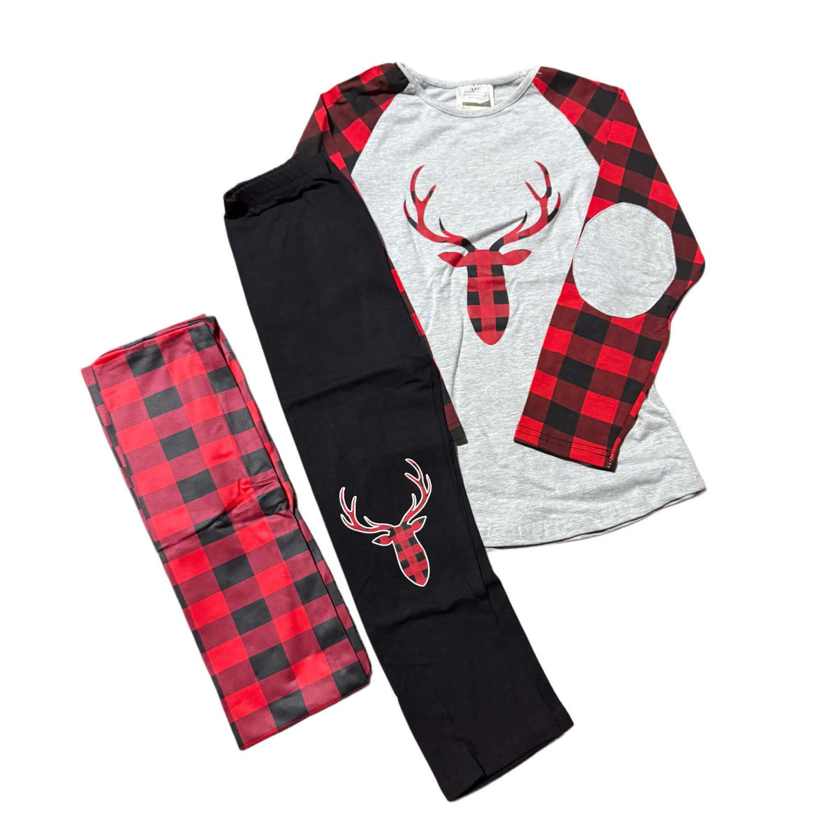 Plaid Reindeer 3PC Set 6/7