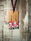 Christmas Cow Earrings