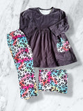 Leopard Pumpkin 3PC Set 12/18m