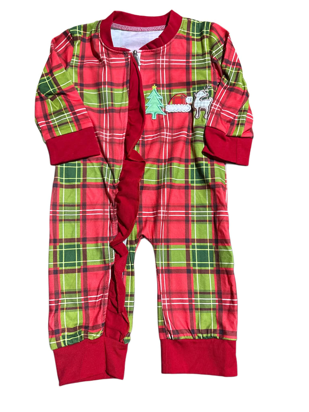 Plaid Girl Pajamas 0/3 months