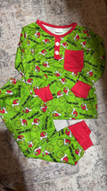 Grinch Boy Pajamas 3T
