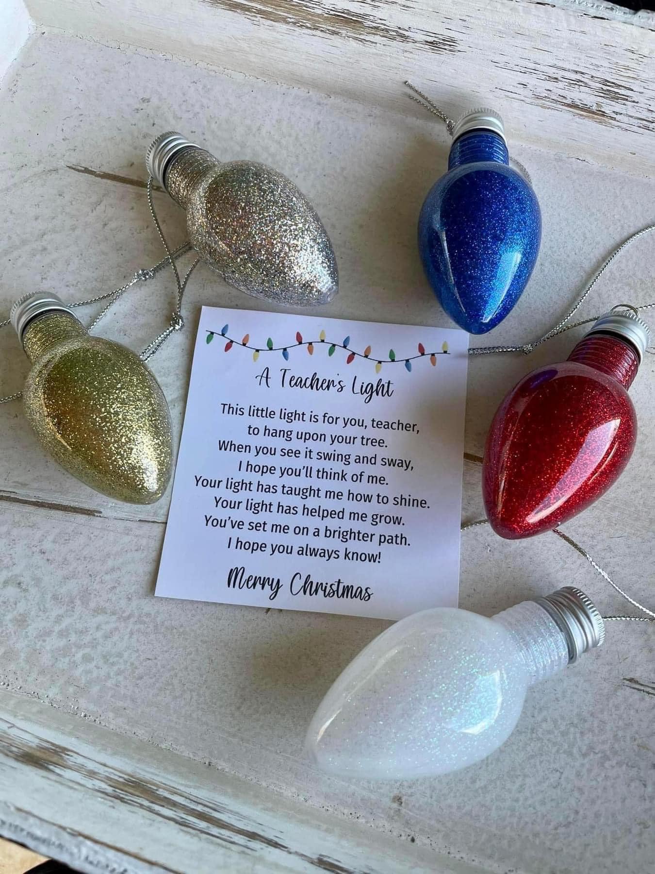 Teachers Light Ornament